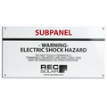 Screen Printed Aluminum Commercial Name Plates - Up to 9 Square Inches